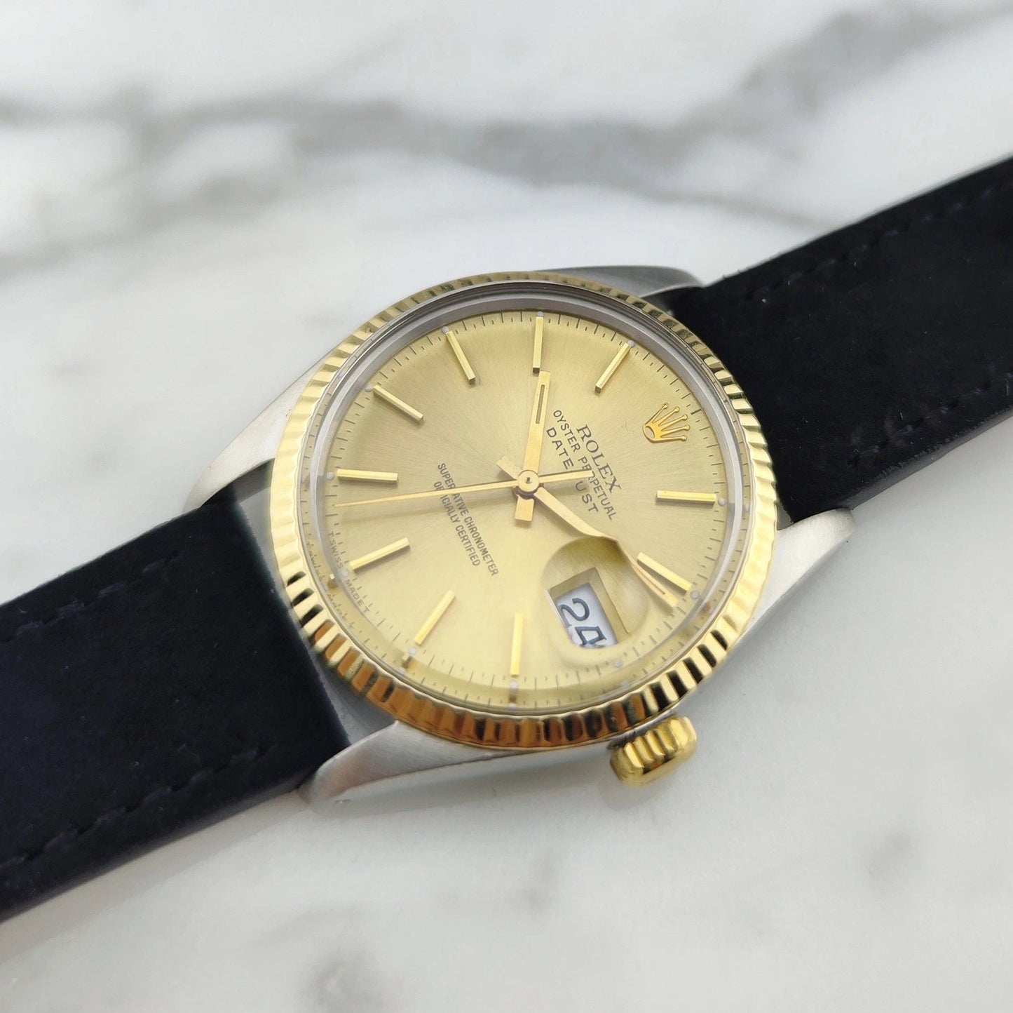 ROLEX Datejust 36 Two-Tone Leather Strap [REF. 16013]