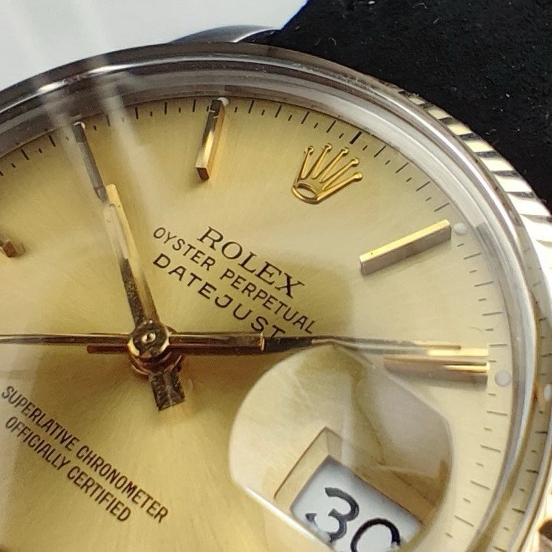 ROLEX Datejust 36 Two-Tone Leather Strap [REF. 16013]