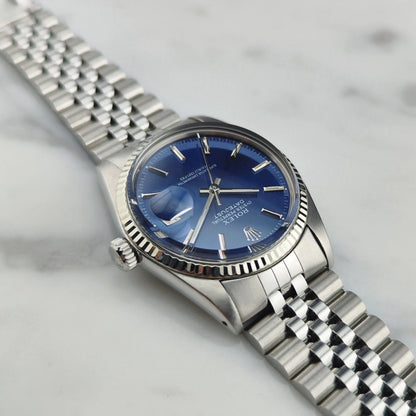 ROLEX Datejust 36 Blue Dial 18ct White-gold Bezel with Original Box [REF. 16014]