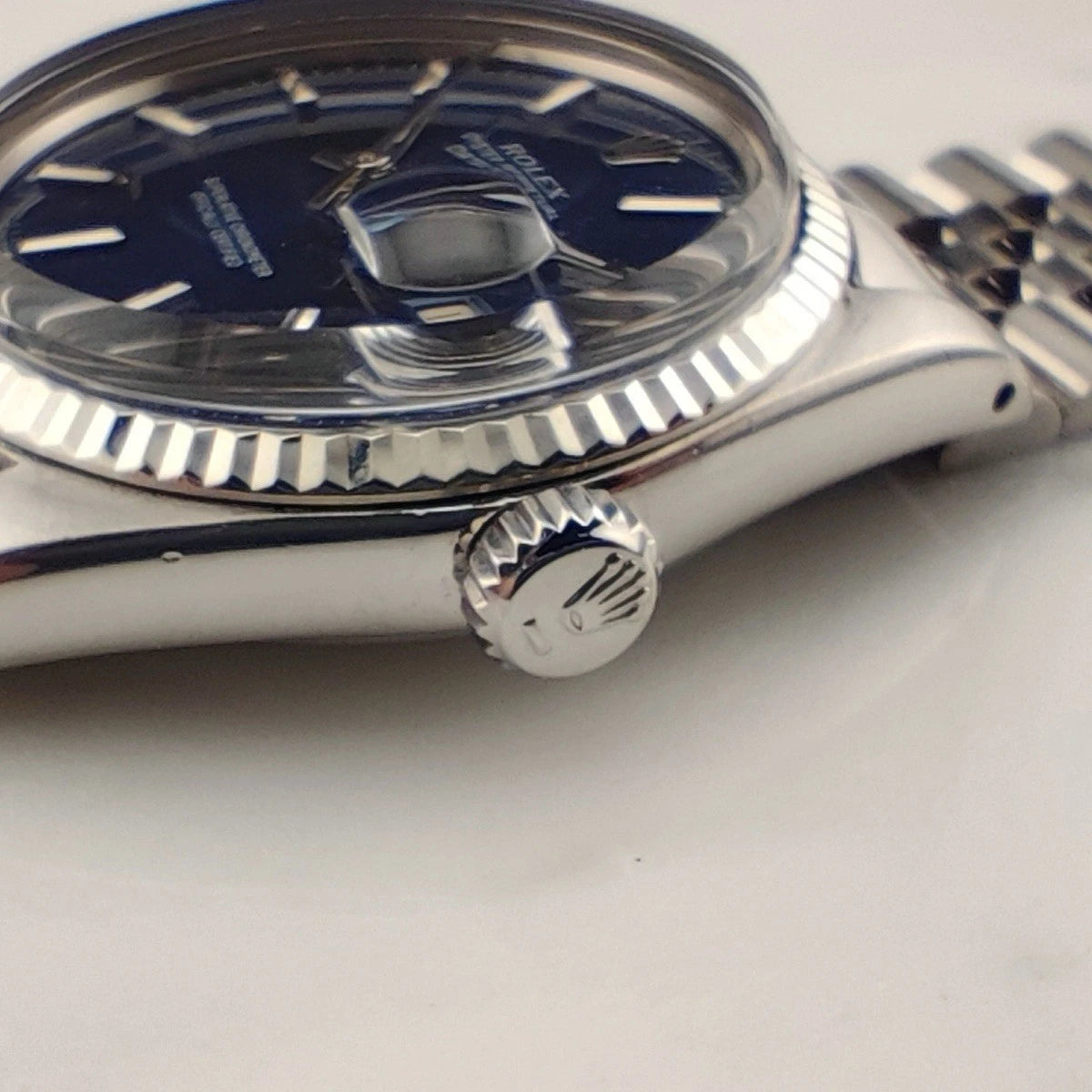 ROLEX Datejust 36 Blue Dial 18ct White-gold Bezel with Original Box [REF. 16014]
