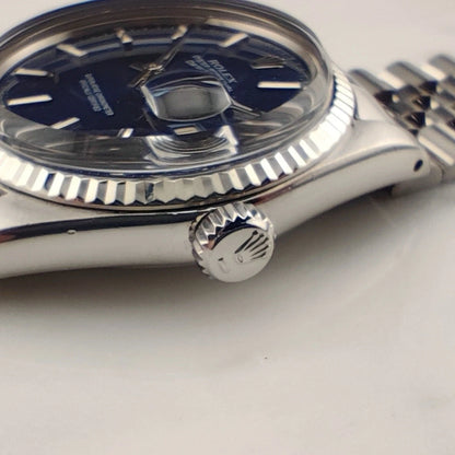 ROLEX Datejust 36 Blue Dial 18ct White-gold Bezel with Original Box [REF. 16014]
