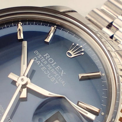 ROLEX Datejust 36 Blue Dial 18ct White-gold Bezel with Original Box [REF. 16014]