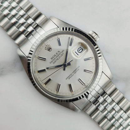 ROLEX Datejust 36 White Gold 18ct Bezel Mint [REF. 16014]