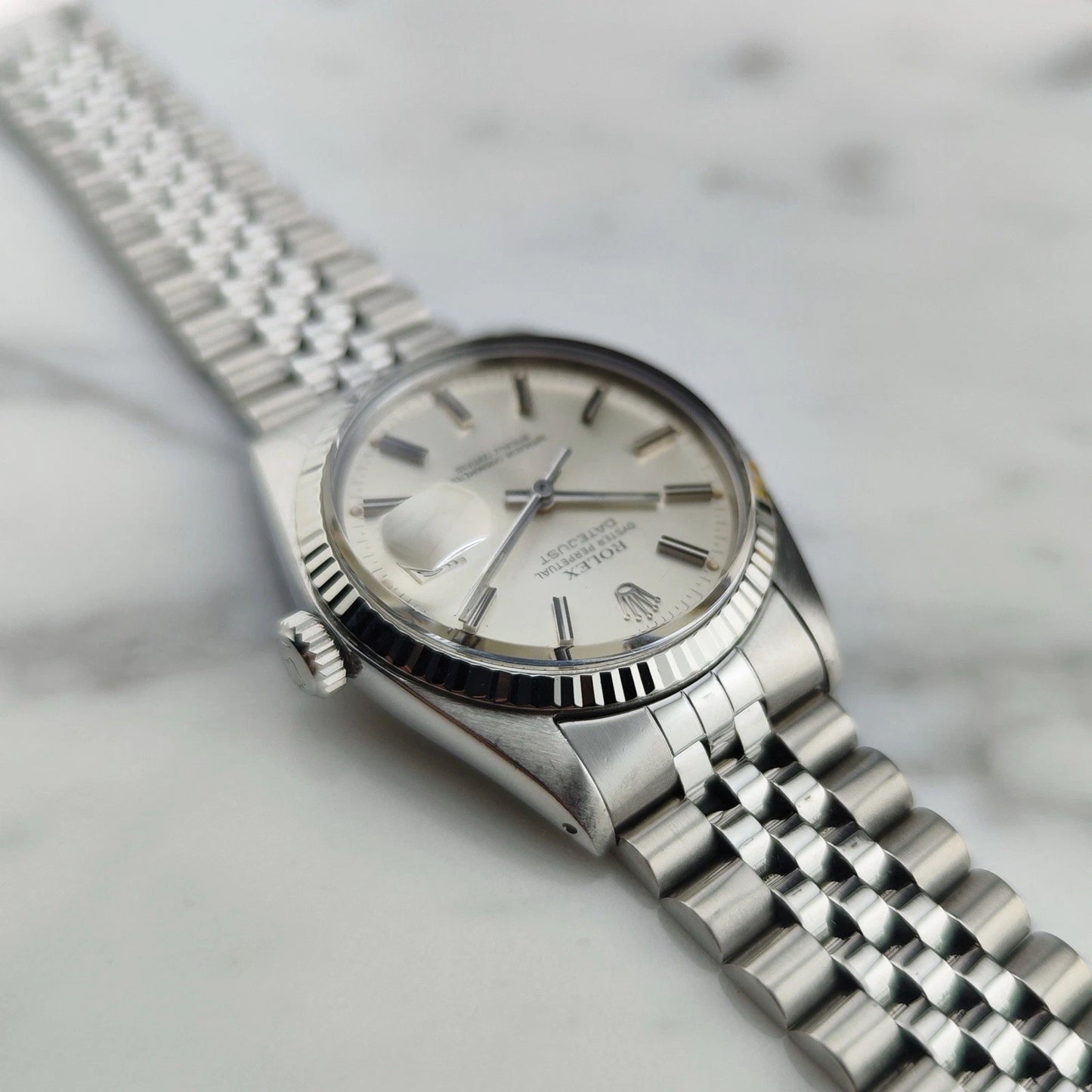 ROLEX Datejust 36 White Gold 18ct Bezel Mint [REF. 16014]
