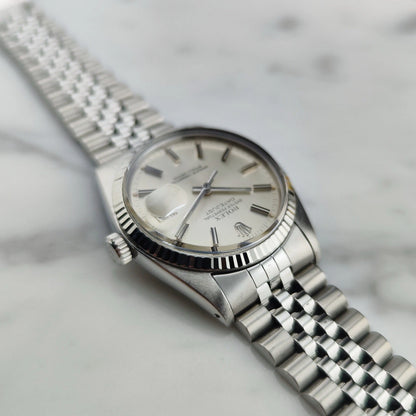 ROLEX Datejust 36 White Gold 18ct Bezel Mint [REF. 16014]