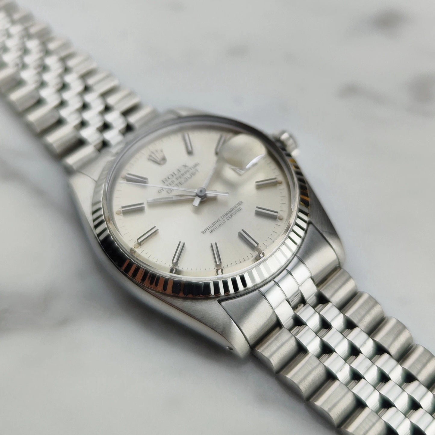 ROLEX Datejust 36 White Gold 18ct Bezel Mint [REF. 16014]