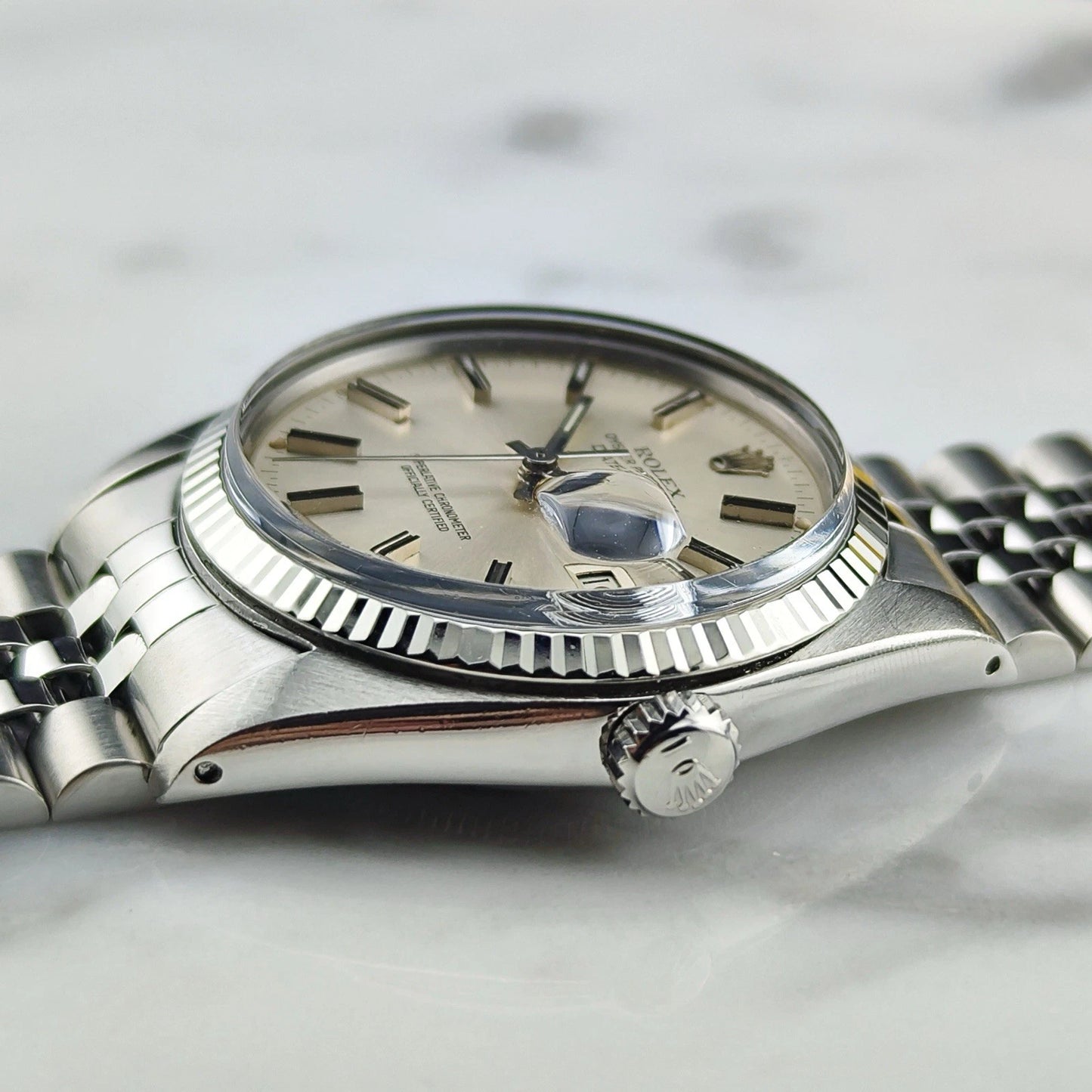 ROLEX Datejust 36 White Gold 18ct Bezel Mint [REF. 16014]