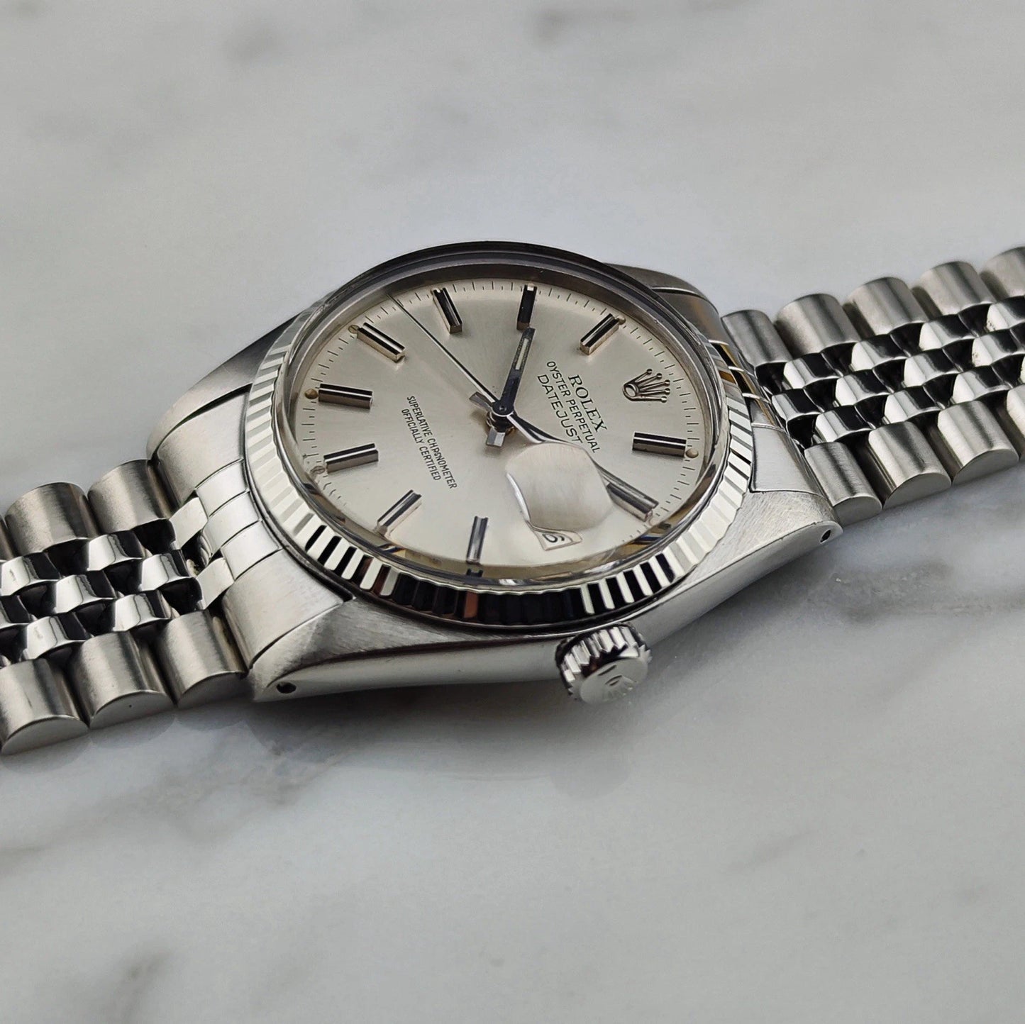 ROLEX Datejust 36 White Gold 18ct Bezel Mint [REF. 16014]