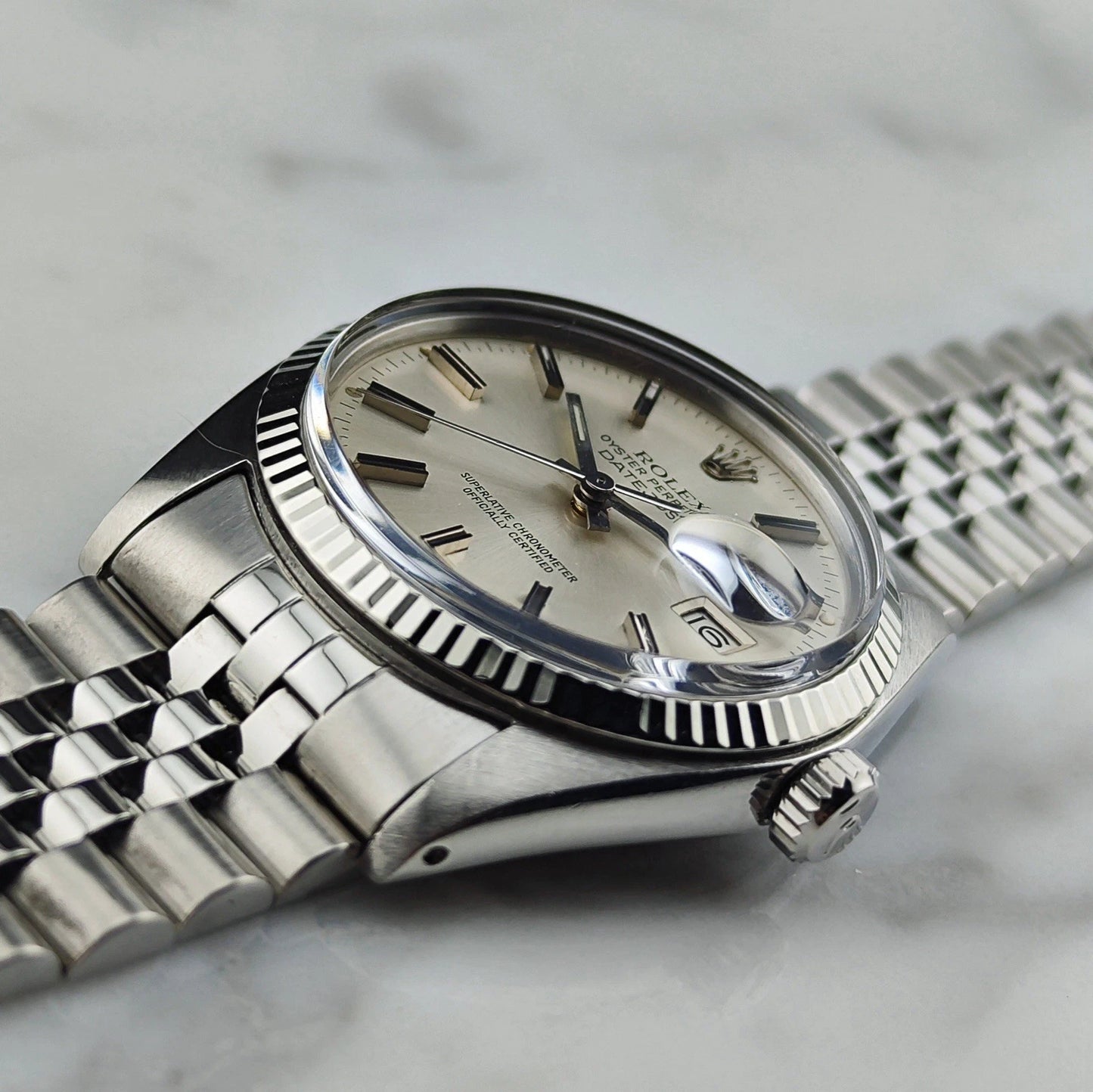 ROLEX Datejust 36 White Gold 18ct Bezel Mint [REF. 16014]