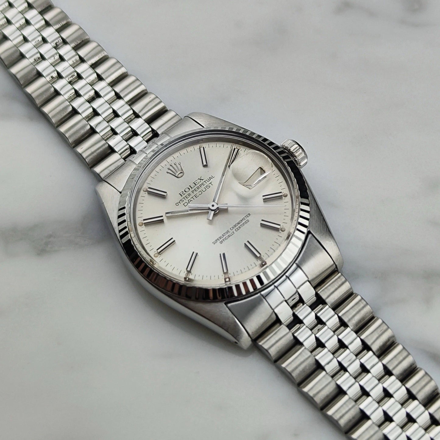 ROLEX Datejust 36 White Gold 18ct Bezel Mint [REF. 16014]