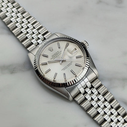ROLEX Datejust 36 White Gold 18ct Bezel Mint [REF. 16014]