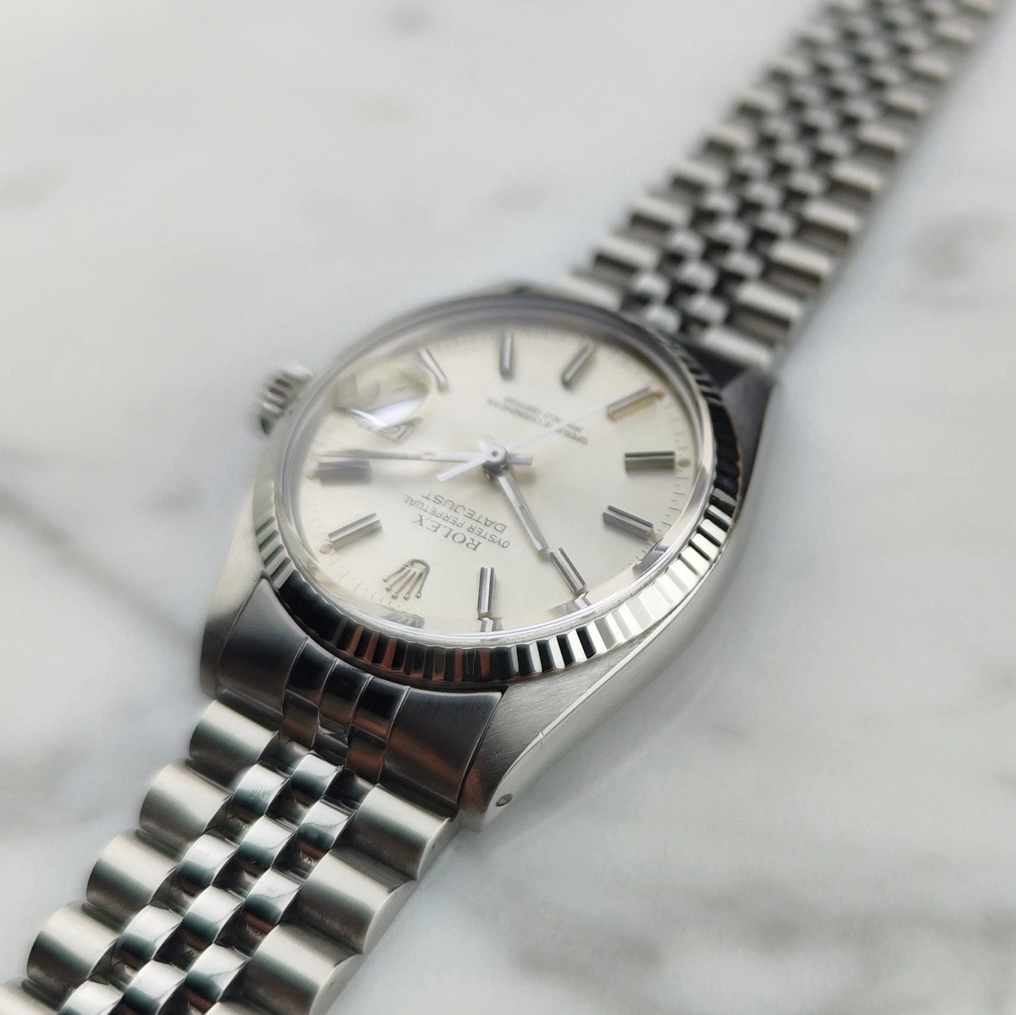 ROLEX Datejust 36 White Gold 18ct Bezel Mint [REF. 16014]