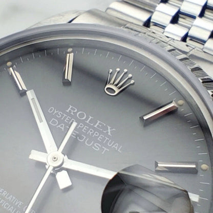 ROLEX Datejust 36 Grey Dial 1986 Saphire Crystal [REF. 16030]