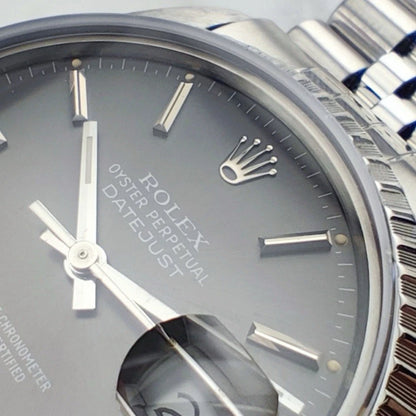 ROLEX Datejust 36 Grey Dial 1986 Saphire Crystal [REF. 16030]