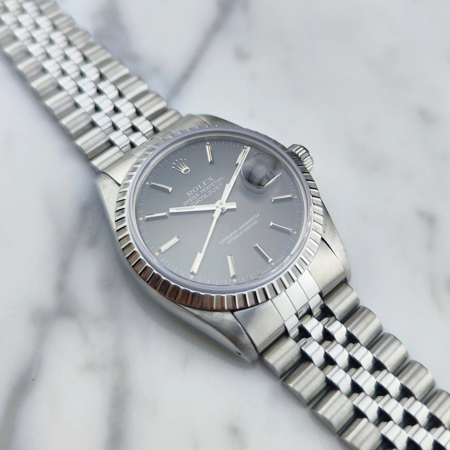 ROLEX Datejust 36 Grey Dial 1986 Saphire Crystal [REF. 16030]
