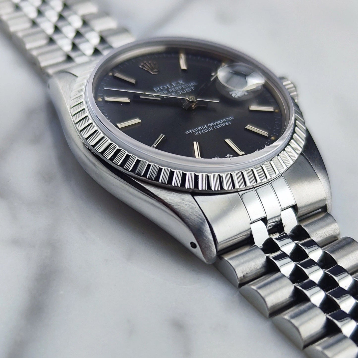 ROLEX Datejust 36 Grey Dial 1986 Saphire Crystal [REF. 16030]