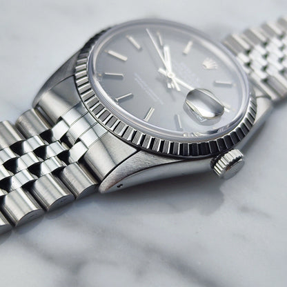 ROLEX Datejust 36 Grey Dial 1986 Saphire Crystal [REF. 16030]