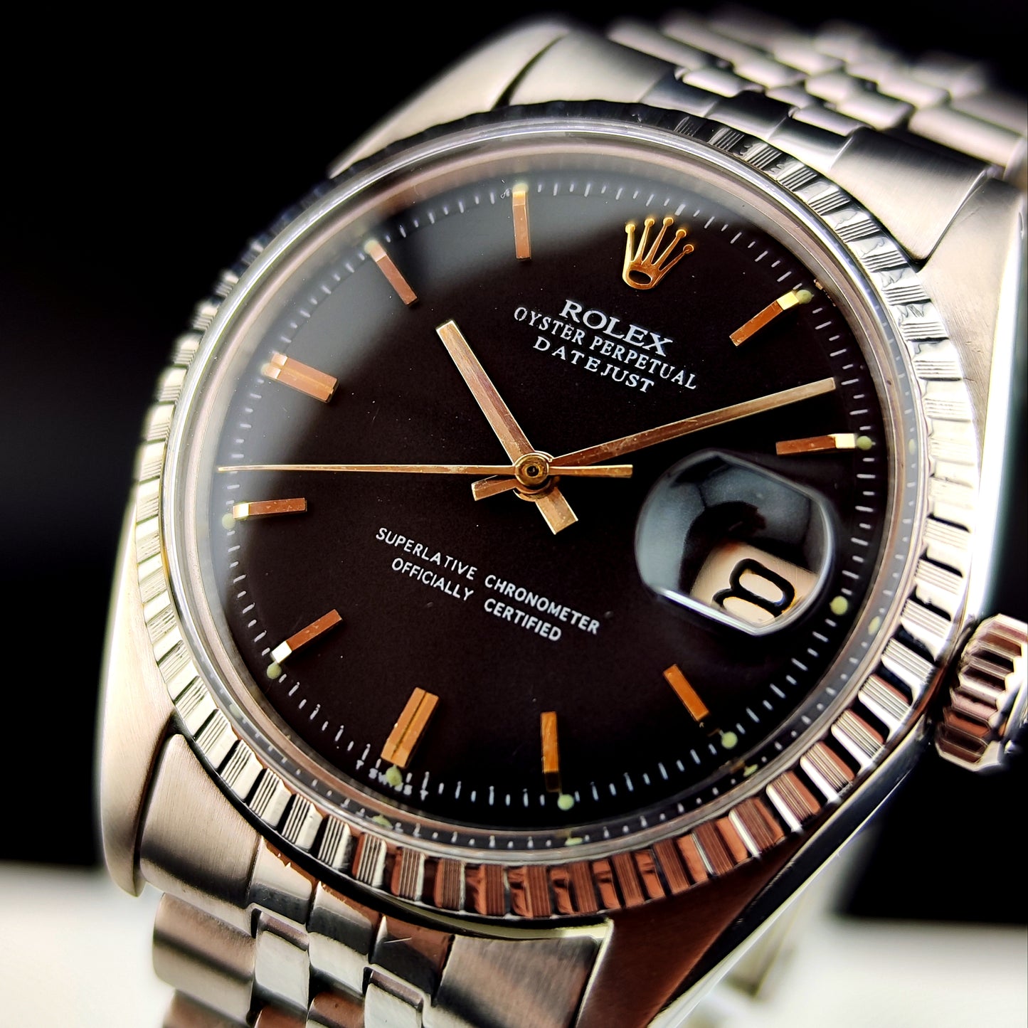 ROLEX Datejust 36 Black Dial 1969 Serviced 12/2025 [REF. 1601]