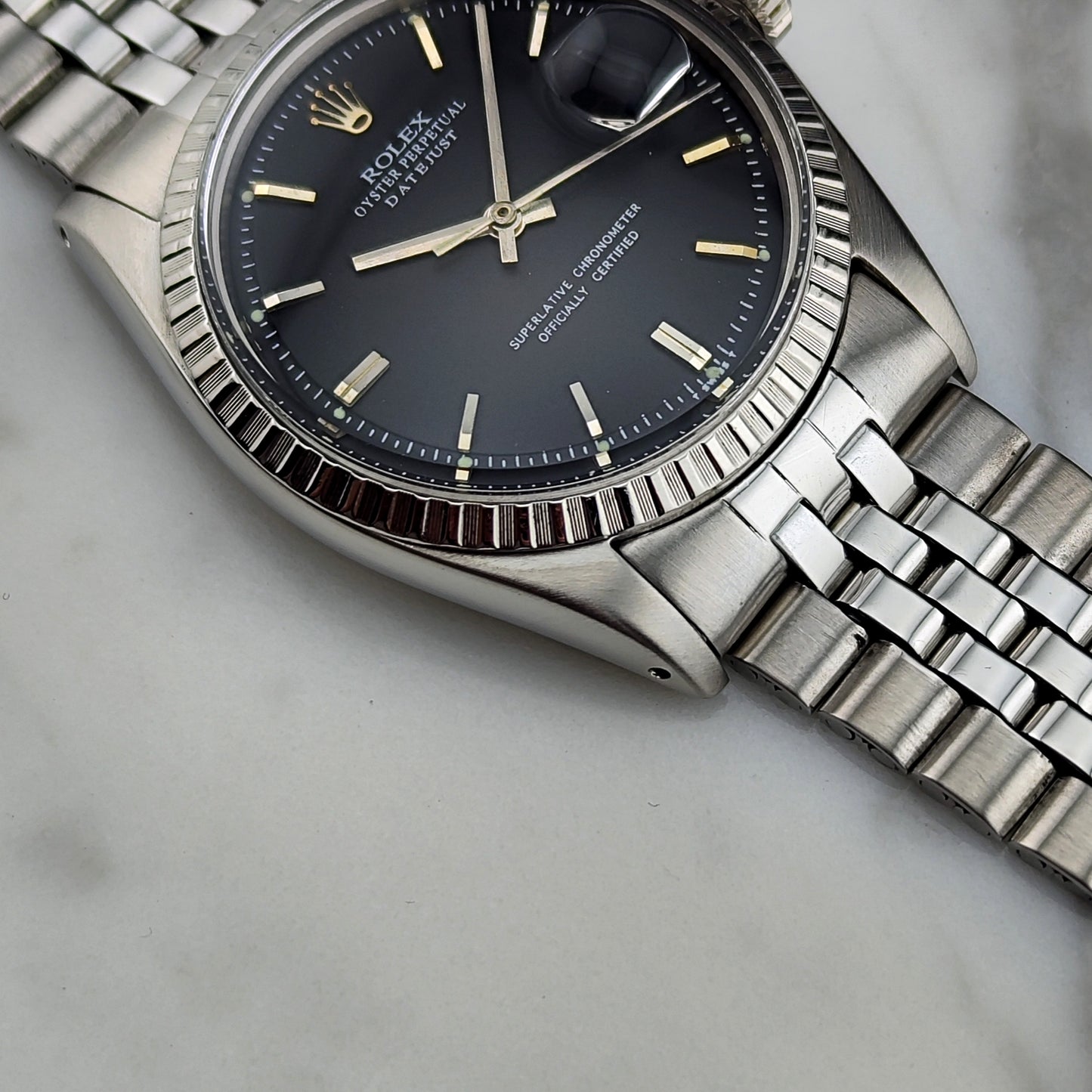 ROLEX Datejust 36 Black Dial 1969 Serviced 12/2025 [REF. 1601]