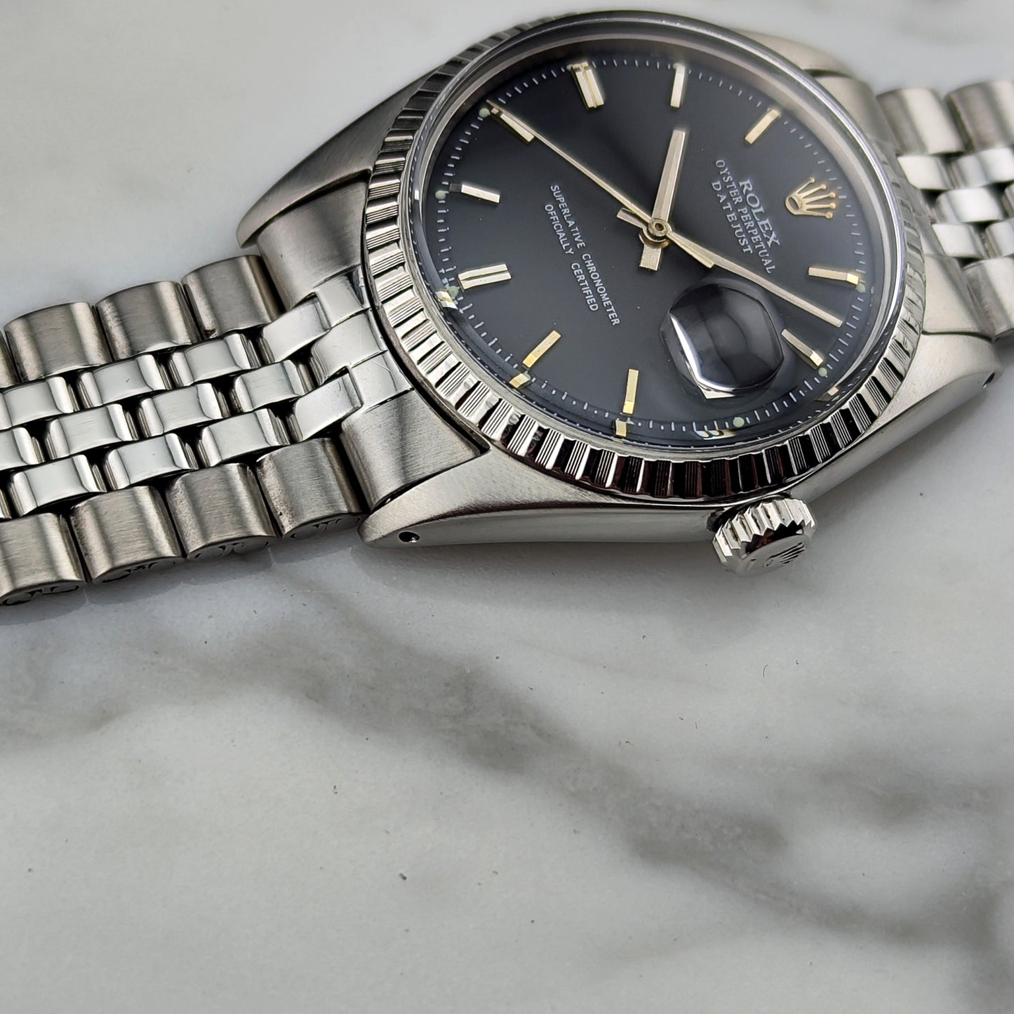 ROLEX Datejust 36 Black Dial 1969 Serviced 12/2025 [REF. 1601]