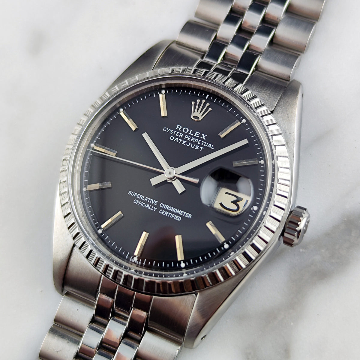 Rolex Datejust 36 Black Dial 1973 Serviced 10/2026 – Bild 16