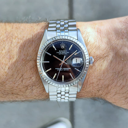 Rolex Datejust 36 Black Dial 1973 Serviced 10/2026 – Bild 2