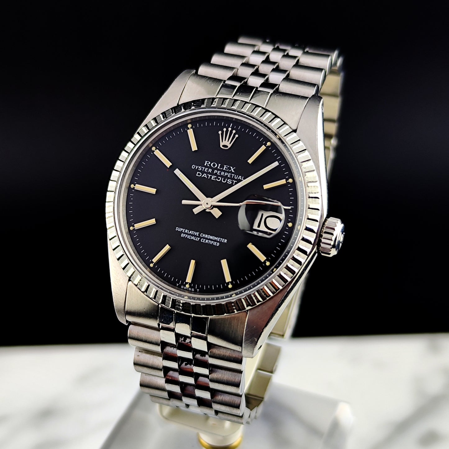 ROLEX Datejust 36 Black Dial Fullset 1975 Serviced 04/2026 [REF. 1603]