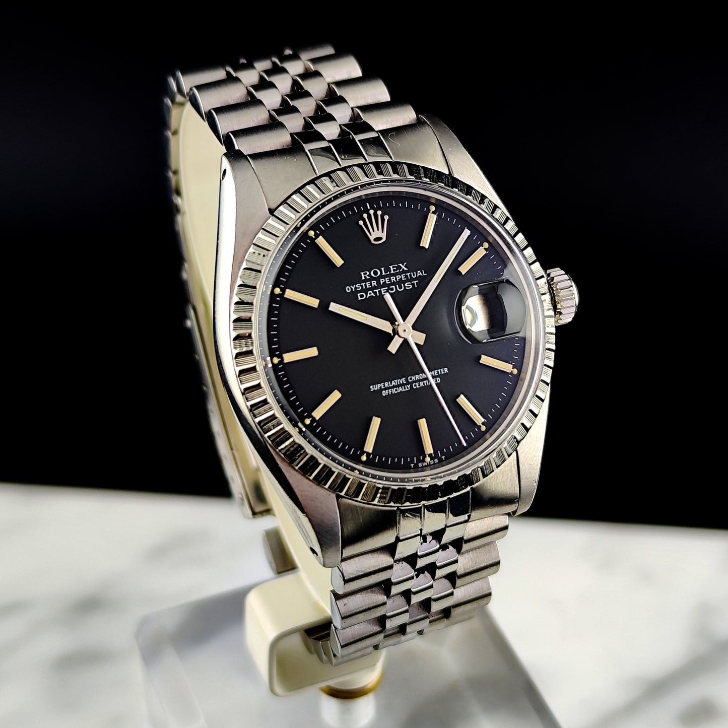 ROLEX Datejust 36 Black Dial Fullset 1975 Serviced 04/2026 [REF. 1603]