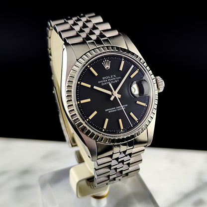 ROLEX Datejust 36 Black Dial Fullset 1975 Serviced 04/2026 [REF. 1603]
