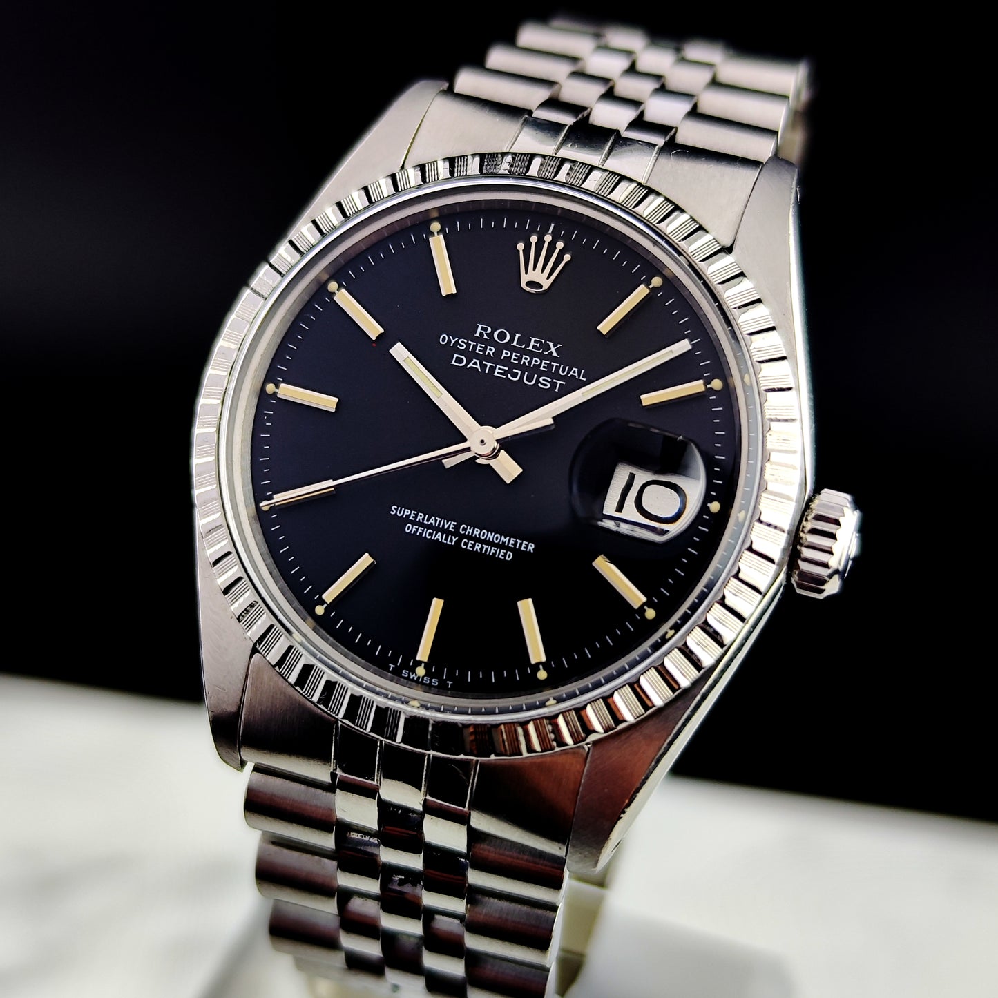 ROLEX Datejust 36 Black Dial Fullset 1975 Serviced 04/2026 [REF. 1603]