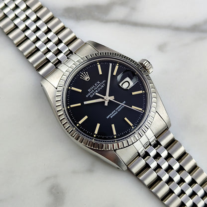 ROLEX Datejust 36 Black Dial Fullset 1975 Serviced 04/2026 [REF. 1603]