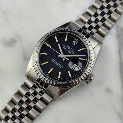 ROLEX Datejust 36 Black Dial Fullset 1975 Serviced 04/2026 [REF. 1603]