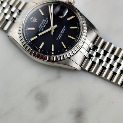 ROLEX Datejust 36 Black Dial Fullset 1975 Serviced 04/2026 [REF. 1603]