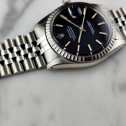 ROLEX Datejust 36 Black Dial Fullset 1975 Serviced 04/2026 [REF. 1603]