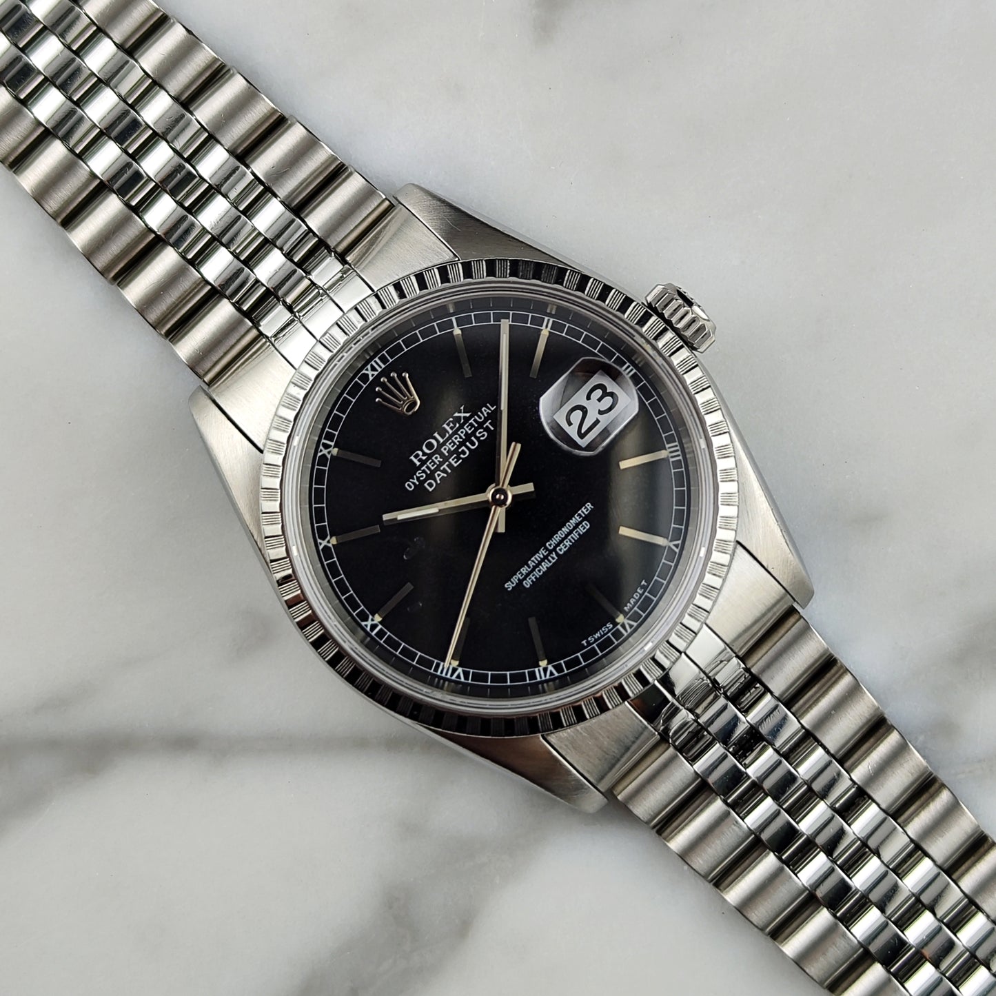 ROLEX Datejust 36 Black Dial Fullset 1995 Serviced 2025 [REF. 16220]
