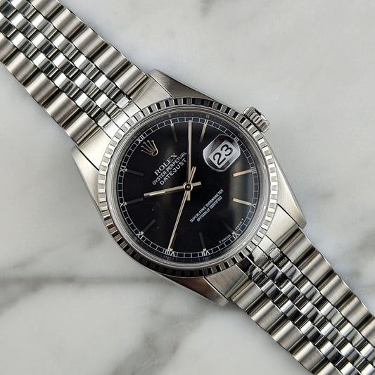 ROLEX Datejust 36 Black Dial Fullset 1995 Serviced 2025 [REF. 16220]