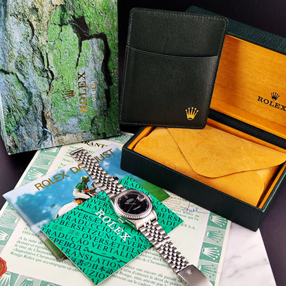 ROLEX Datejust 36 Black Dial Fullset 1995 Serviced 2025 [REF. 16220]