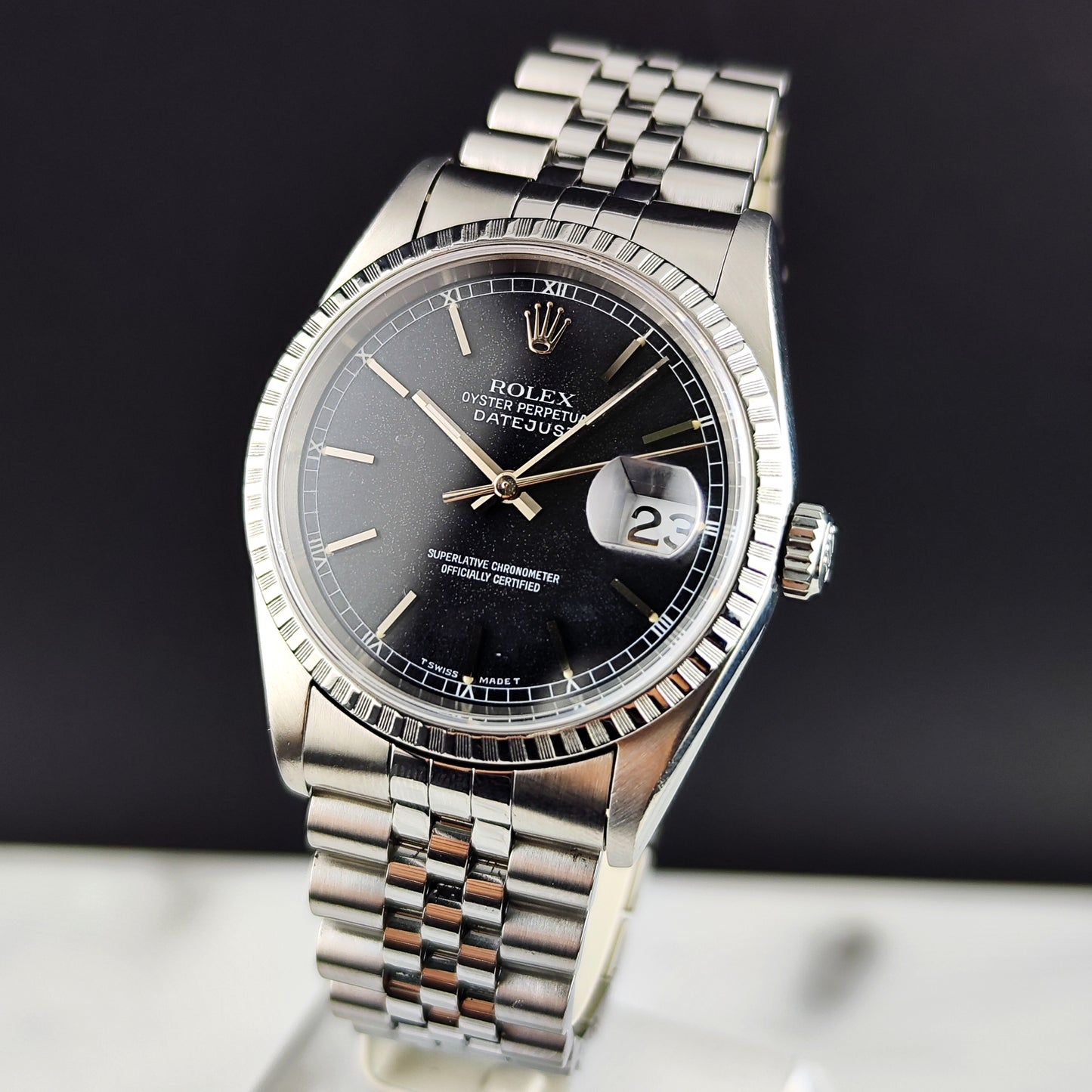 ROLEX Datejust 36 Black Dial Fullset 1995 Serviced 2025 [REF. 16220]