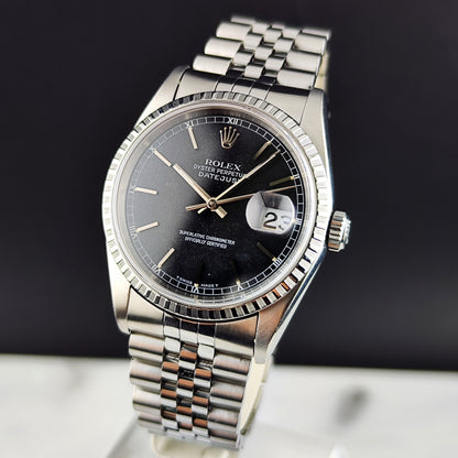 ROLEX Datejust 36 Black Dial Fullset 1995 Serviced 2025 [REF. 16220]