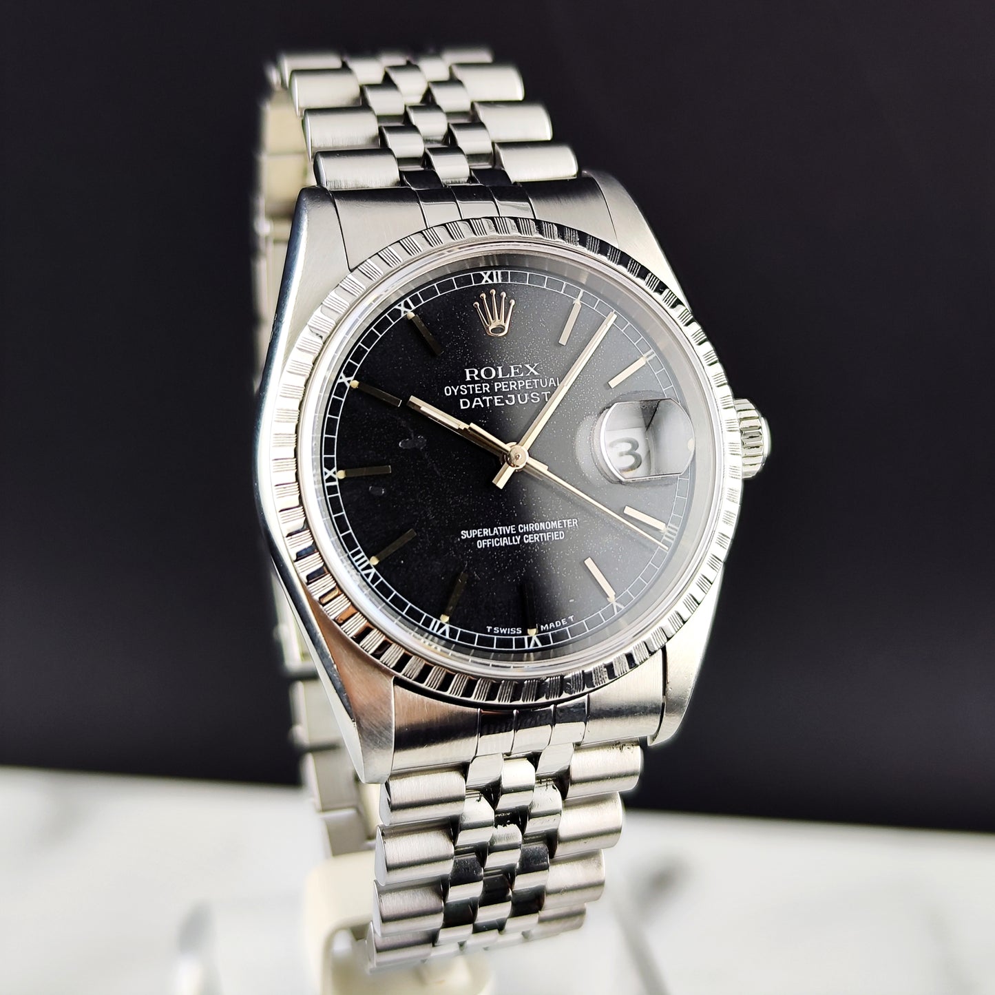 ROLEX Datejust 36 Black Dial Fullset 1995 Serviced 2025 [REF. 16220]