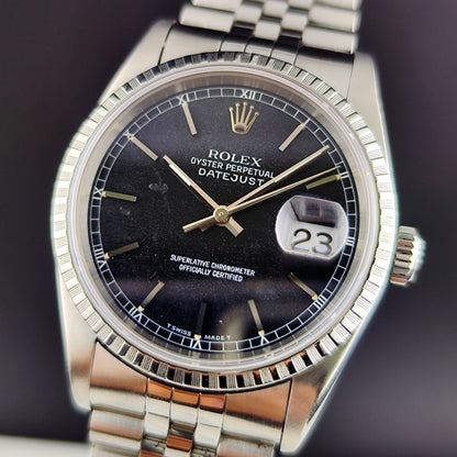 ROLEX Datejust 36 Black Dial Fullset 1995 Serviced 2025 [REF. 16220]
