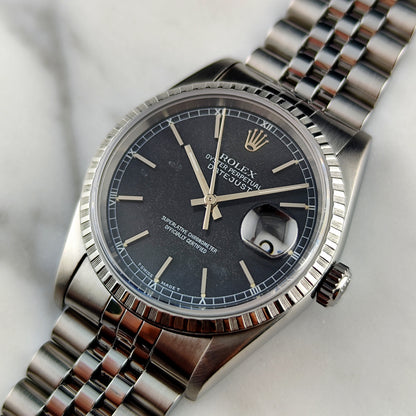 ROLEX Datejust 36 Black Dial Fullset 1995 Serviced 2025 [REF. 16220]