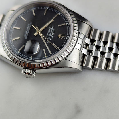 ROLEX Datejust 36 Black Dial Fullset 1995 Serviced 2025 [REF. 16220]