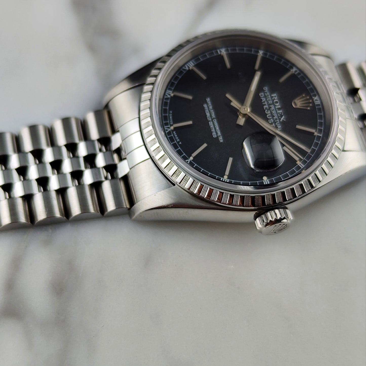 ROLEX Datejust 36 Black Dial Fullset 1995 Serviced 2025 [REF. 16220]