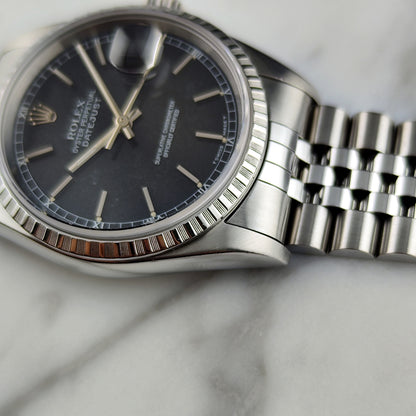 ROLEX Datejust 36 Black Dial Fullset 1995 Serviced 2025 [REF. 16220]