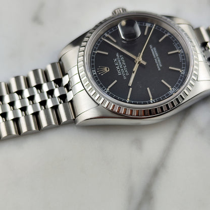 ROLEX Datejust 36 Black Dial Fullset 1995 Serviced 2025 [REF. 16220]