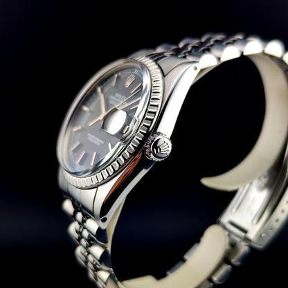 ROLEX Datejust 36 Black Dial Mint+ Box and Papers Serviced 12/2025 [REF. 16030]