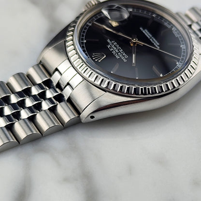 ROLEX Datejust 36 Black Dial Mint+ Box and Papers Serviced 12/2025 [REF. 16030]