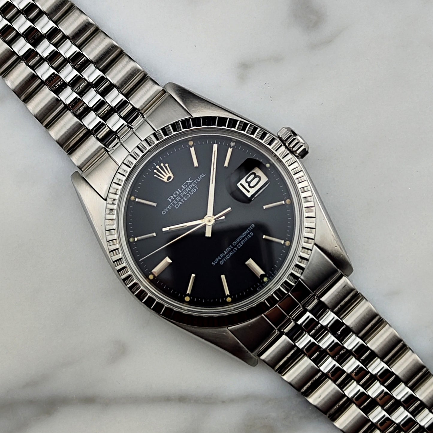 ROLEX Datejust 36 Black Dial Serviced [REF. 1603]