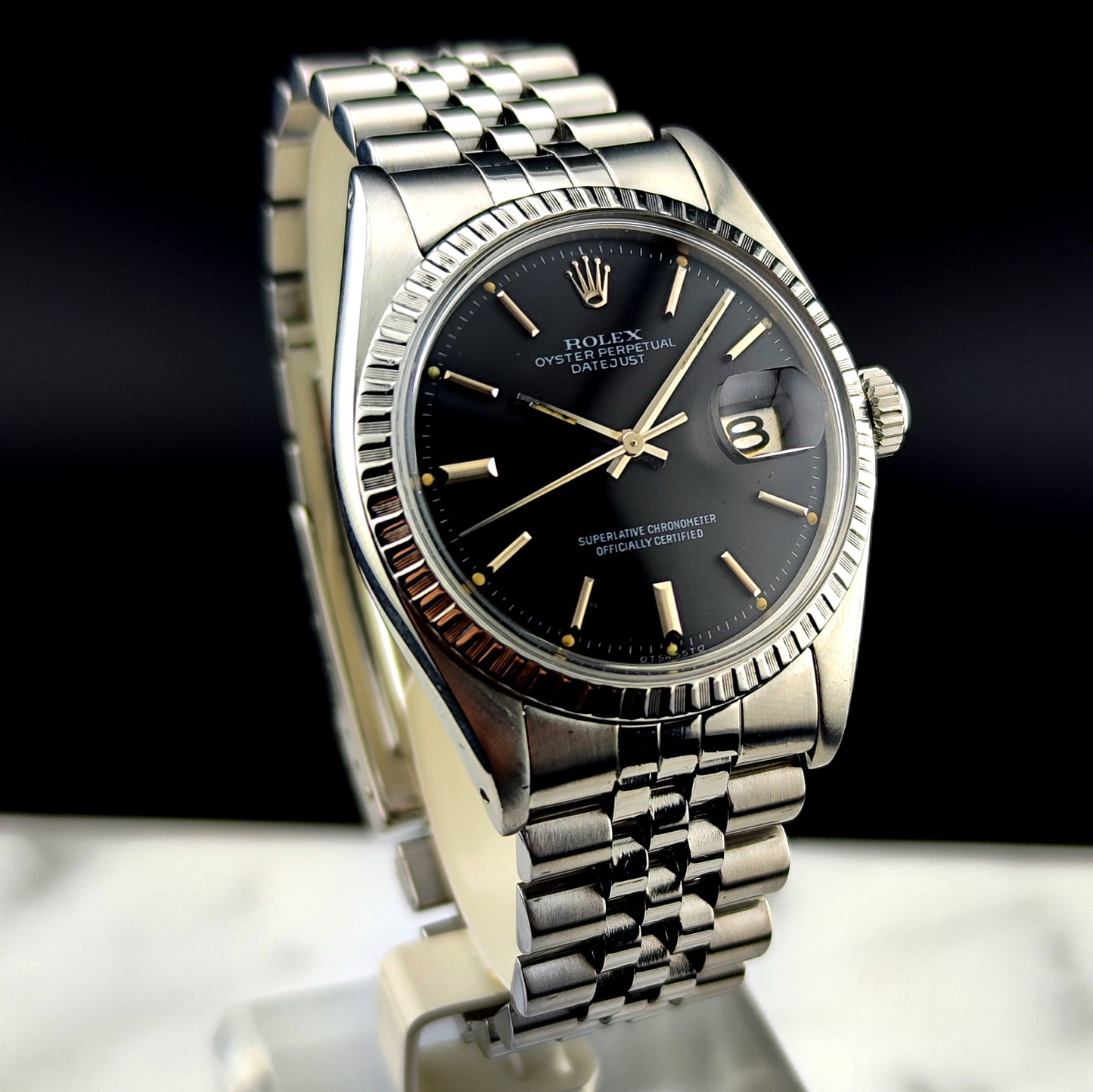 ROLEX Datejust 36 Black Dial Serviced [REF. 1603]